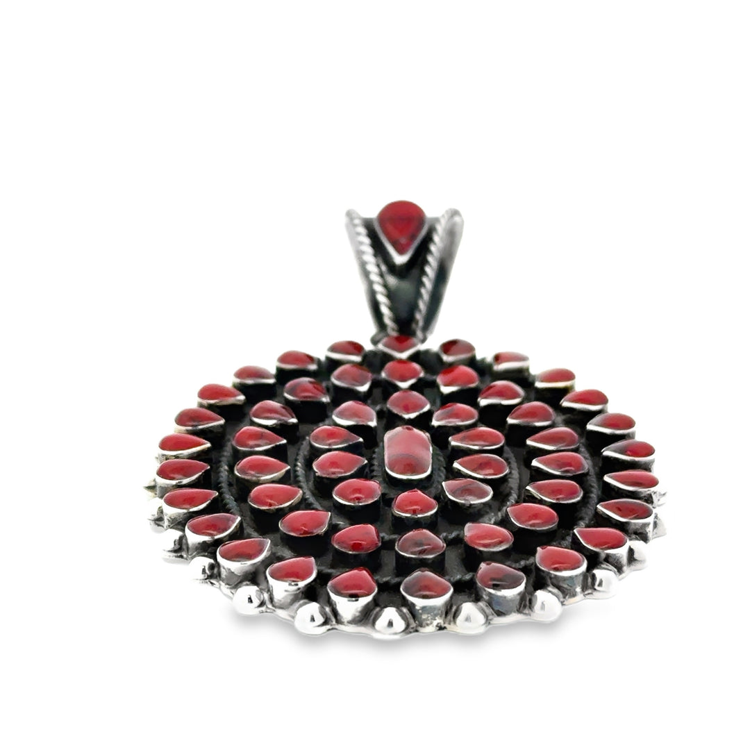 NEW! Red Sunburst Pendant