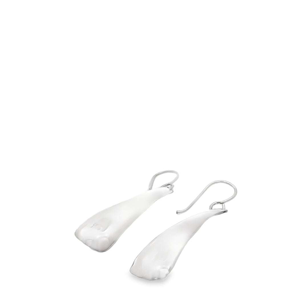 FINAL SALE - Curved Teardrop Drop Earrings