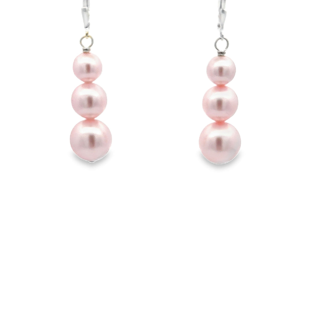 Pink Pearl Earrings
