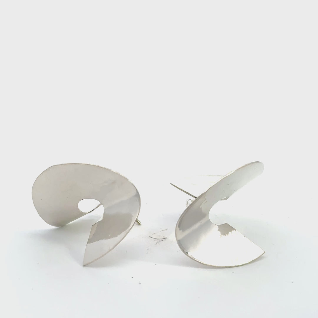 NEW! Hammered Swirl Earrings