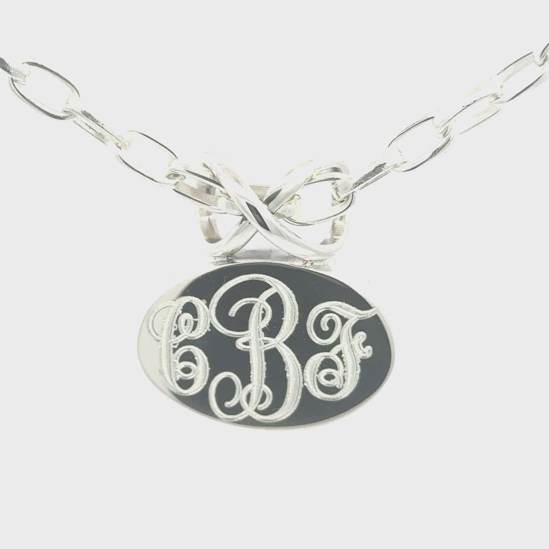 Oval Infinity Necklace