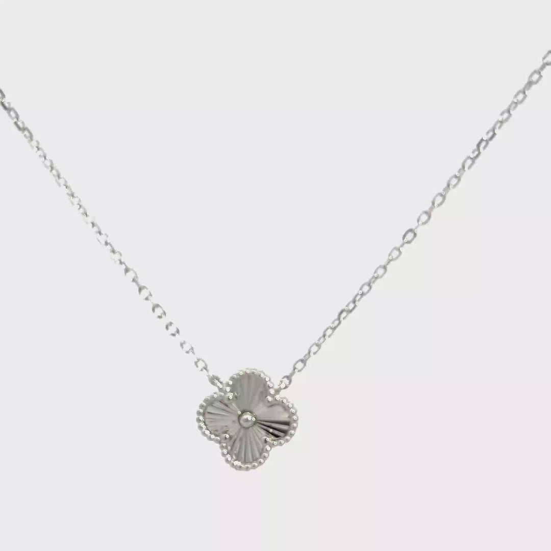 NEW! Sterling Silver Clover Necklace