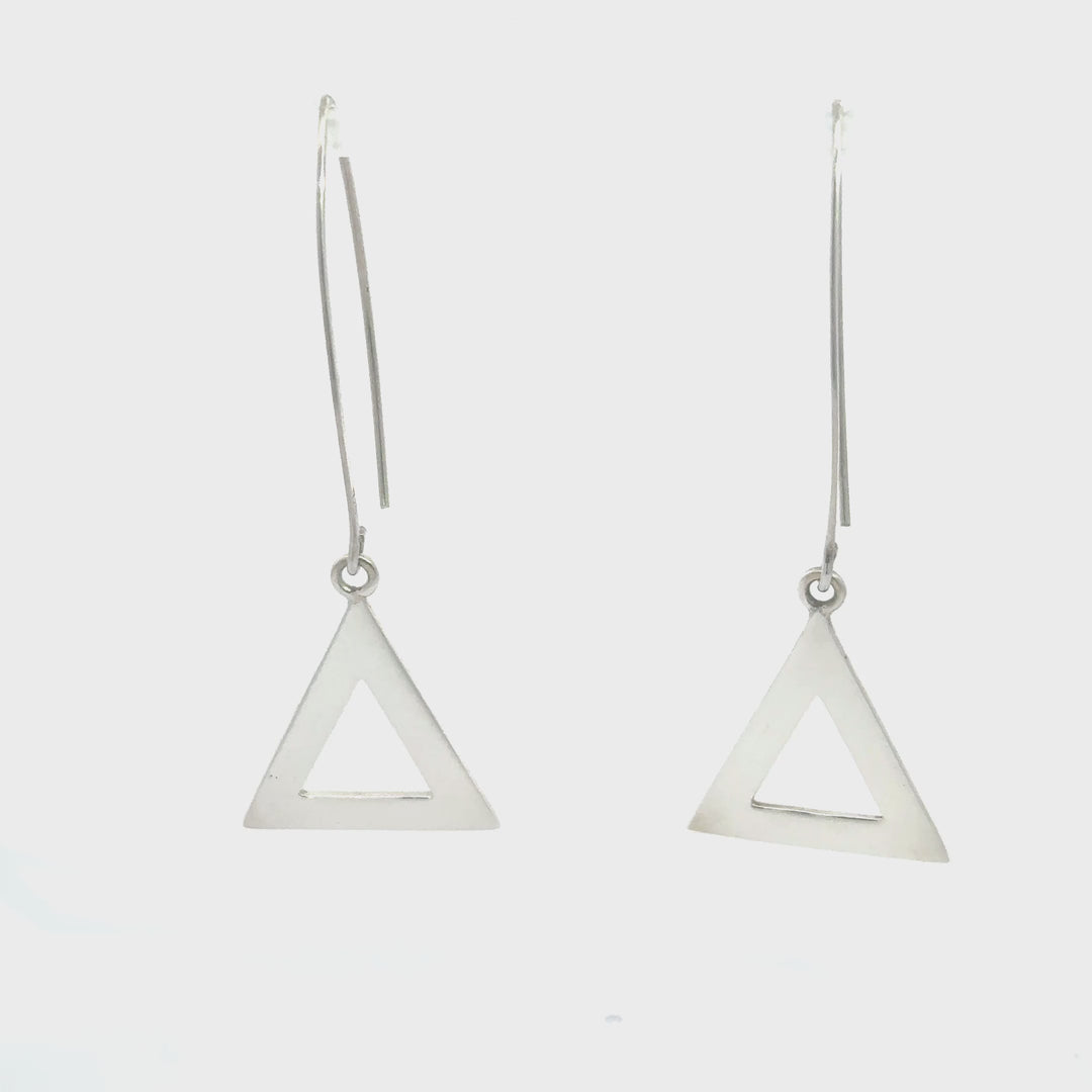 Pyramid Thread Earrings-Small