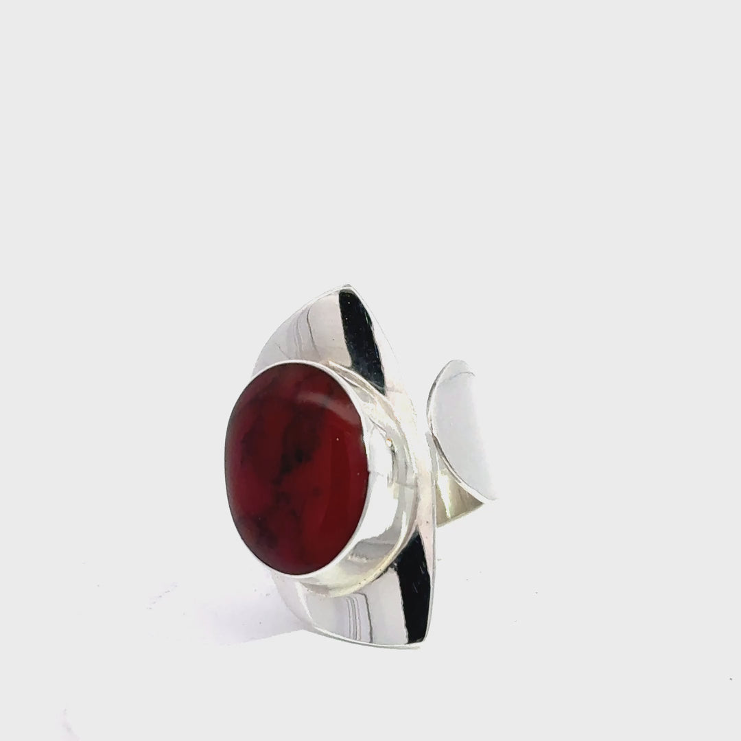 FINAL SALE - Red Oval Ring
