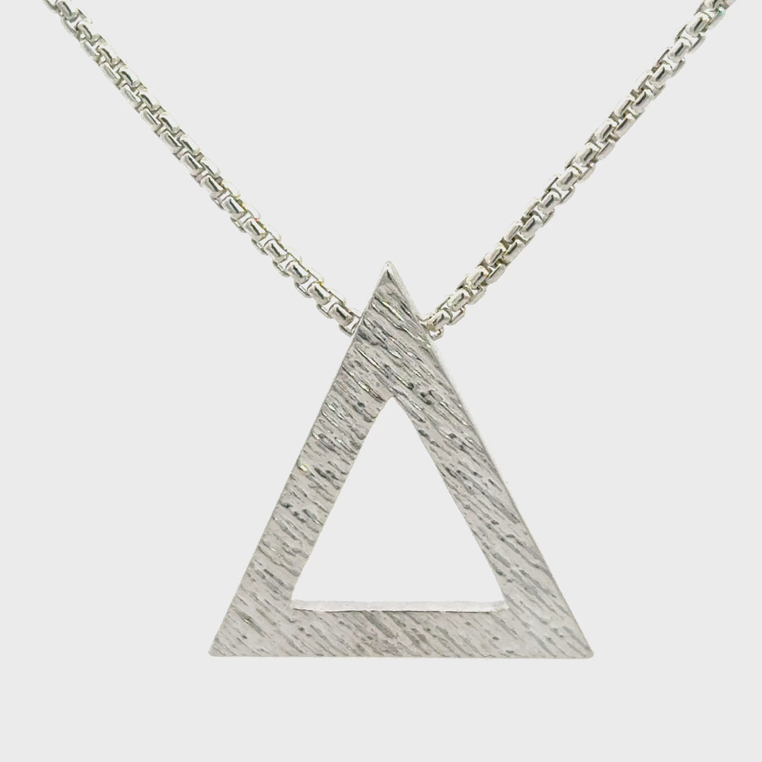 NEW! Textured Pyramid Necklace-Medium