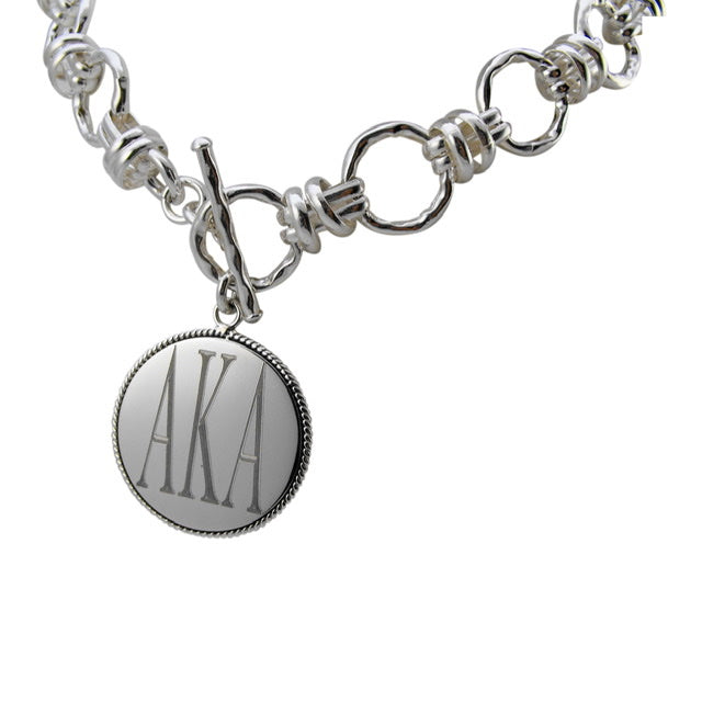 AKA Hammered Knot Necklace