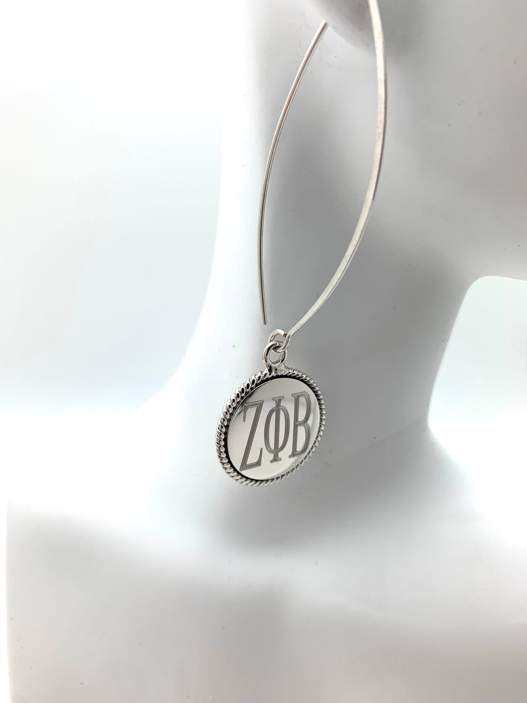 ZPB Braided Round Thread Earrings