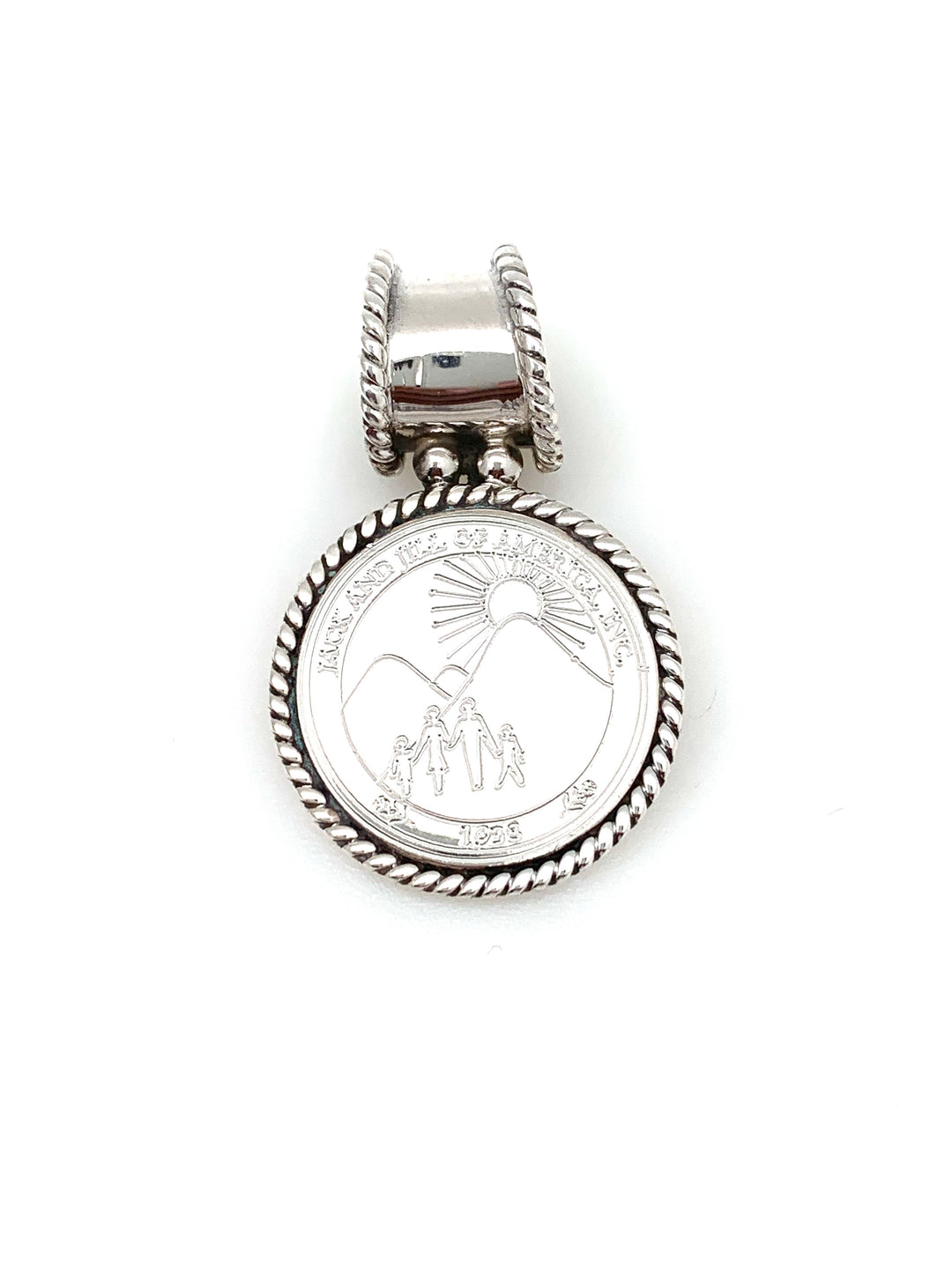 Jack and Jill Braided Trimmed Pendant