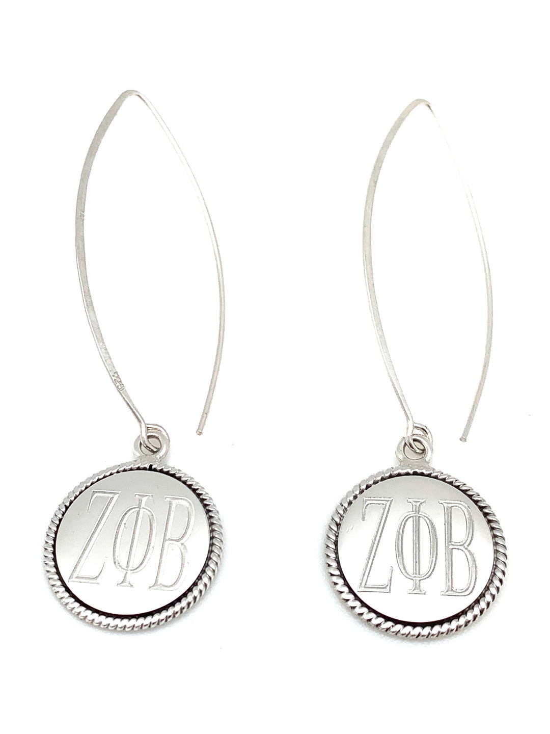 ZPB Braided Round Thread Earrings