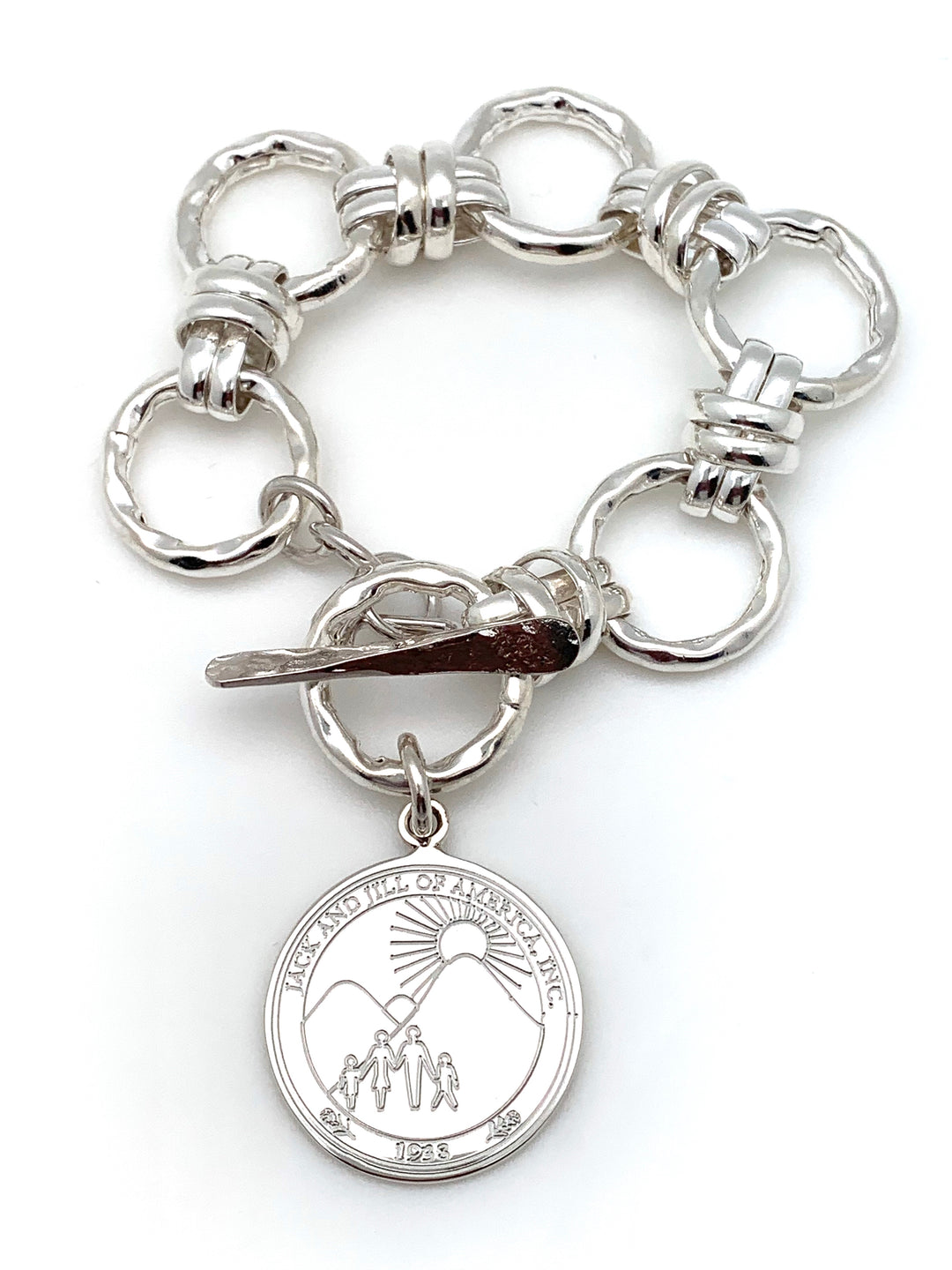 Jack and Jill Hammered Knot Bracelet