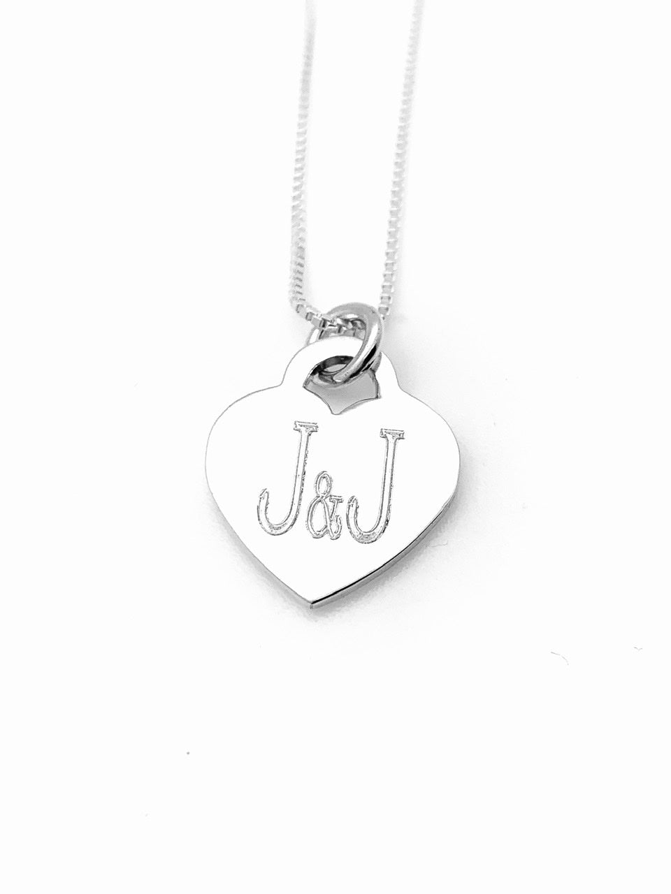 J heart necklace sales