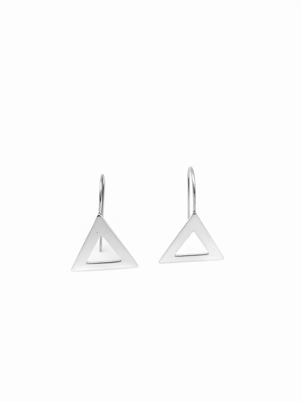 Small Pyramid Earrings -Fish hook