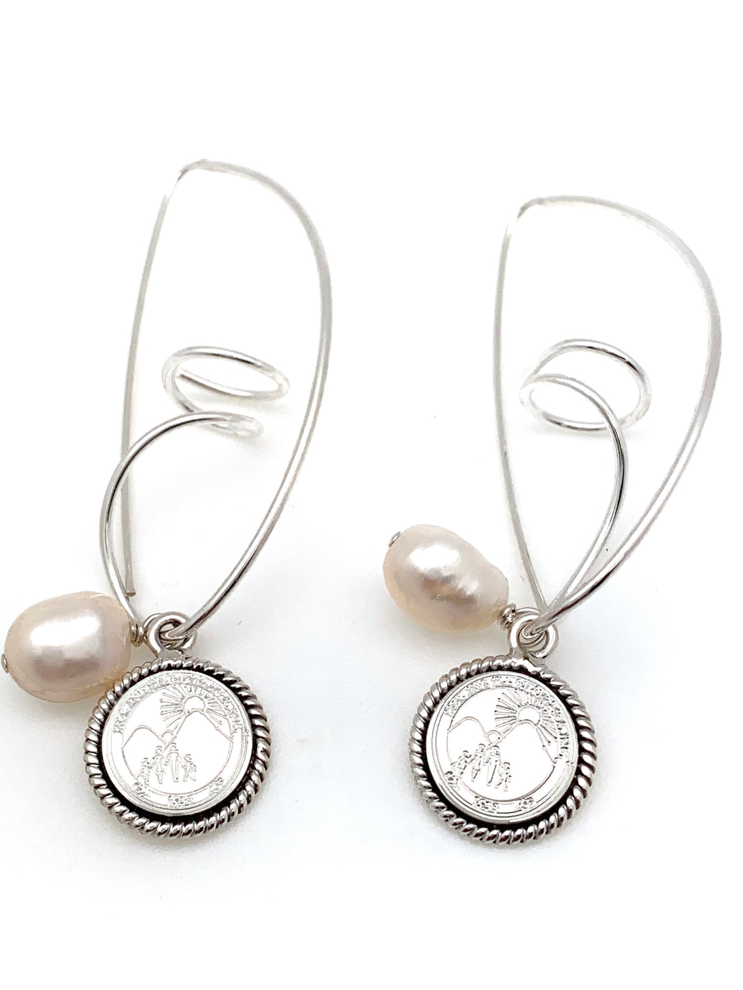 Jack and Jill Pearl Swirl Earrings