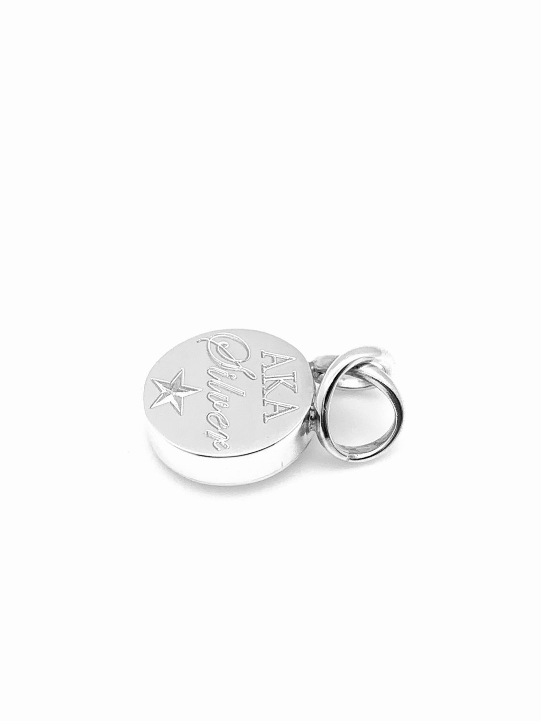 AKA Silver Star Round Infinity Pendant