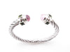 Rose Quartz Cable Bracelet