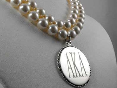 AKA Double Strand Necklace - Stone - The Sterling Link