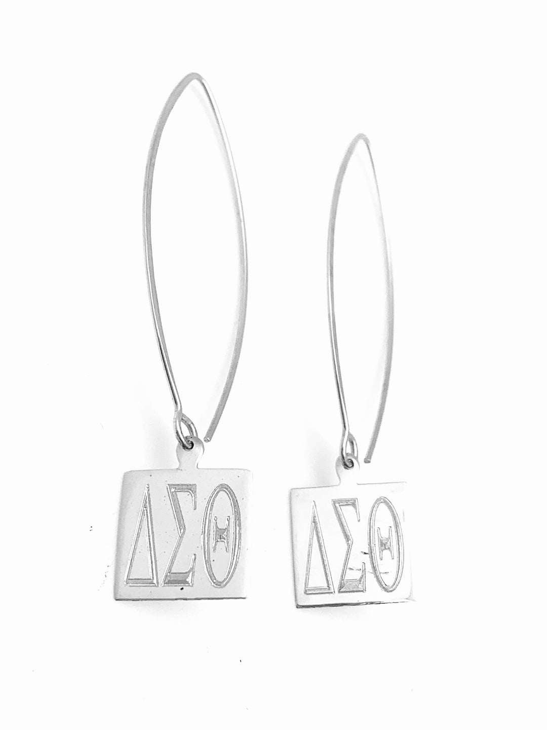 Delta Sigma Theta- Square Thread Earrings