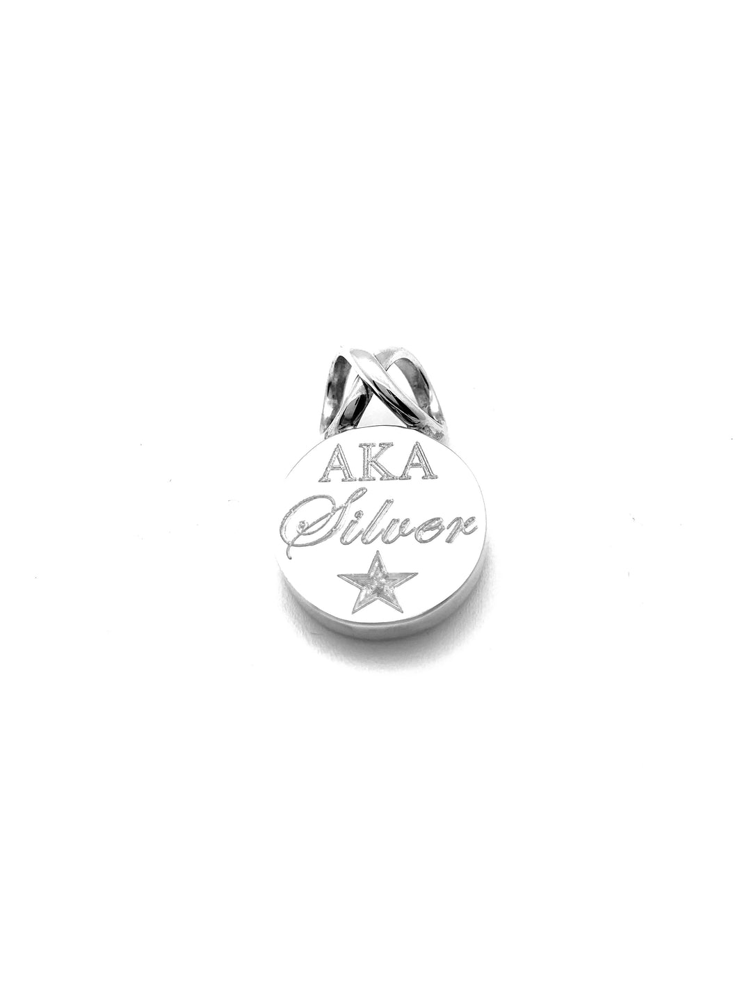 AKA Silver Star Round Infinity Pendant