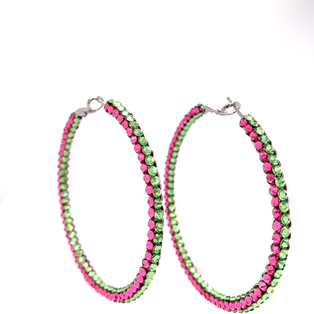 Swarovski Crystal Hoop Earrings