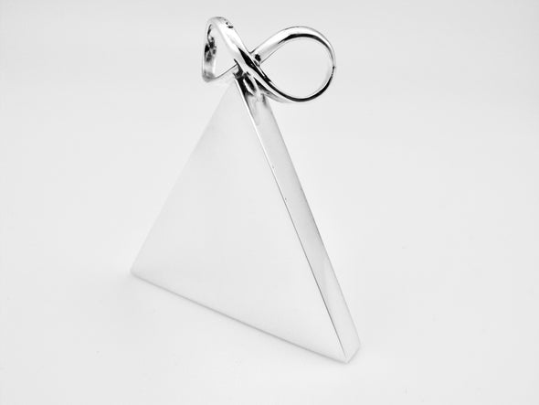 Sterling Silver Pyramid Pendant - Large