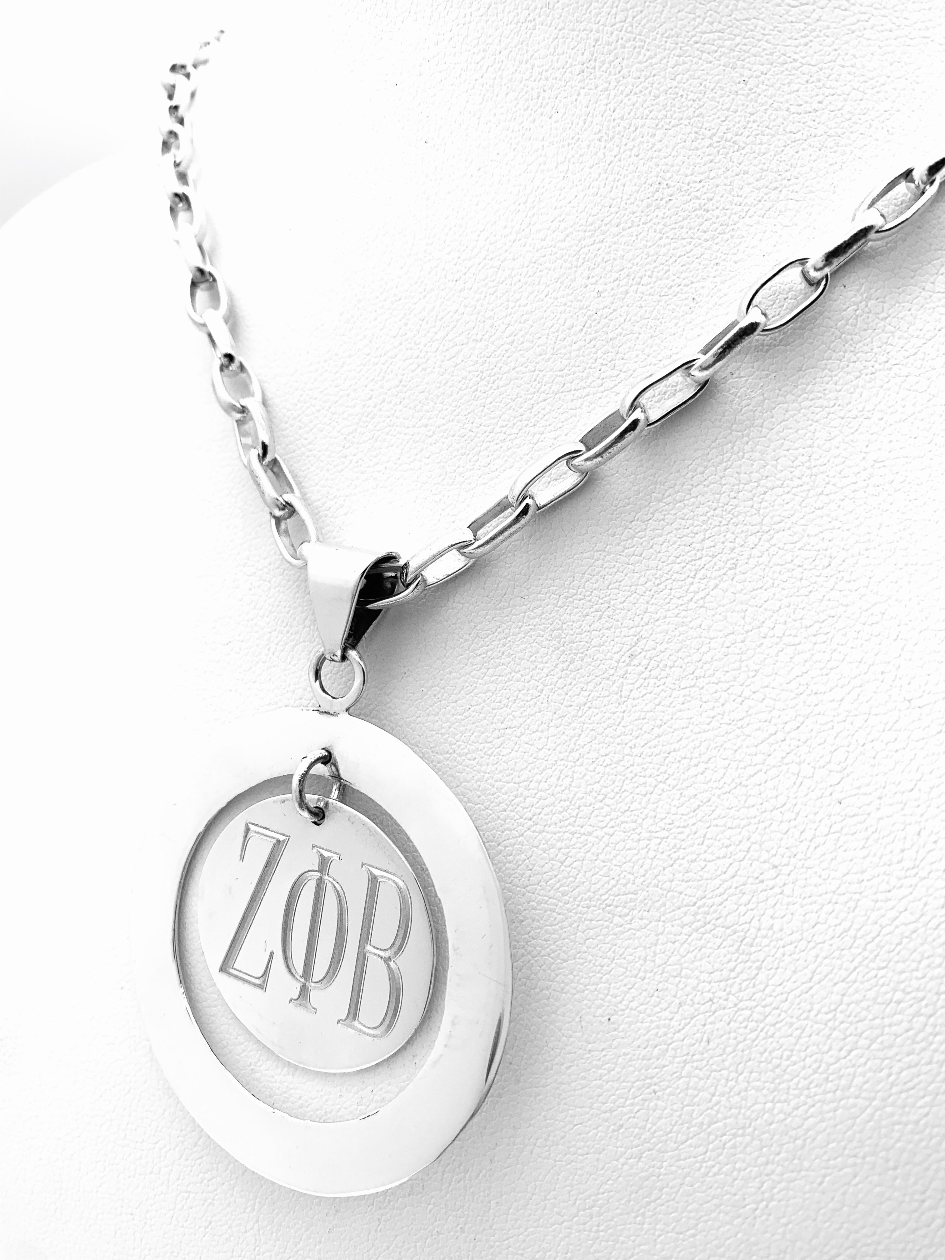 ZPB Round Pendant Necklace