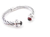 Garnet Cable Bracelet