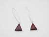 Red Pyramid Earrings