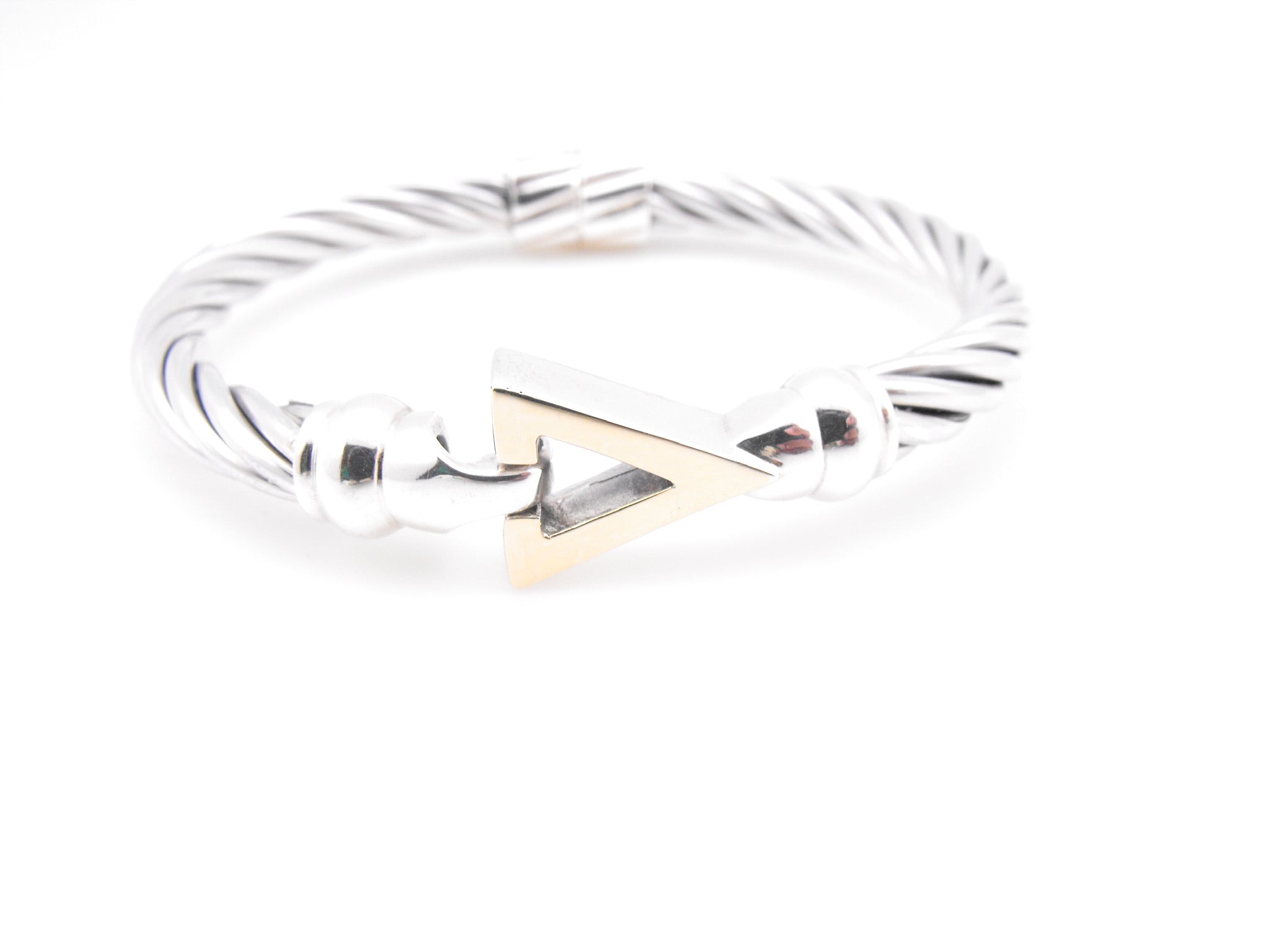 14K Gold Top Triangle Cable Bracelet