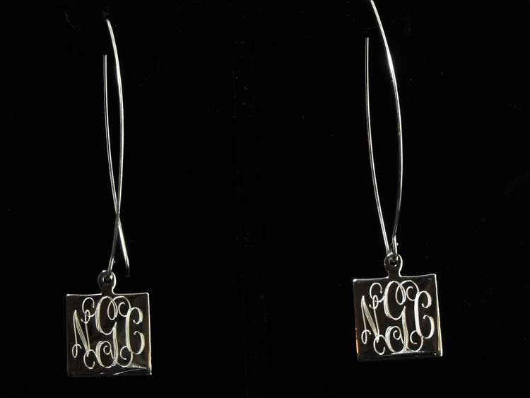 Monogram Thread Earrings - Earrings - The Sterling Link