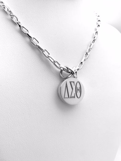 DST Round Infinity Pendant Necklace