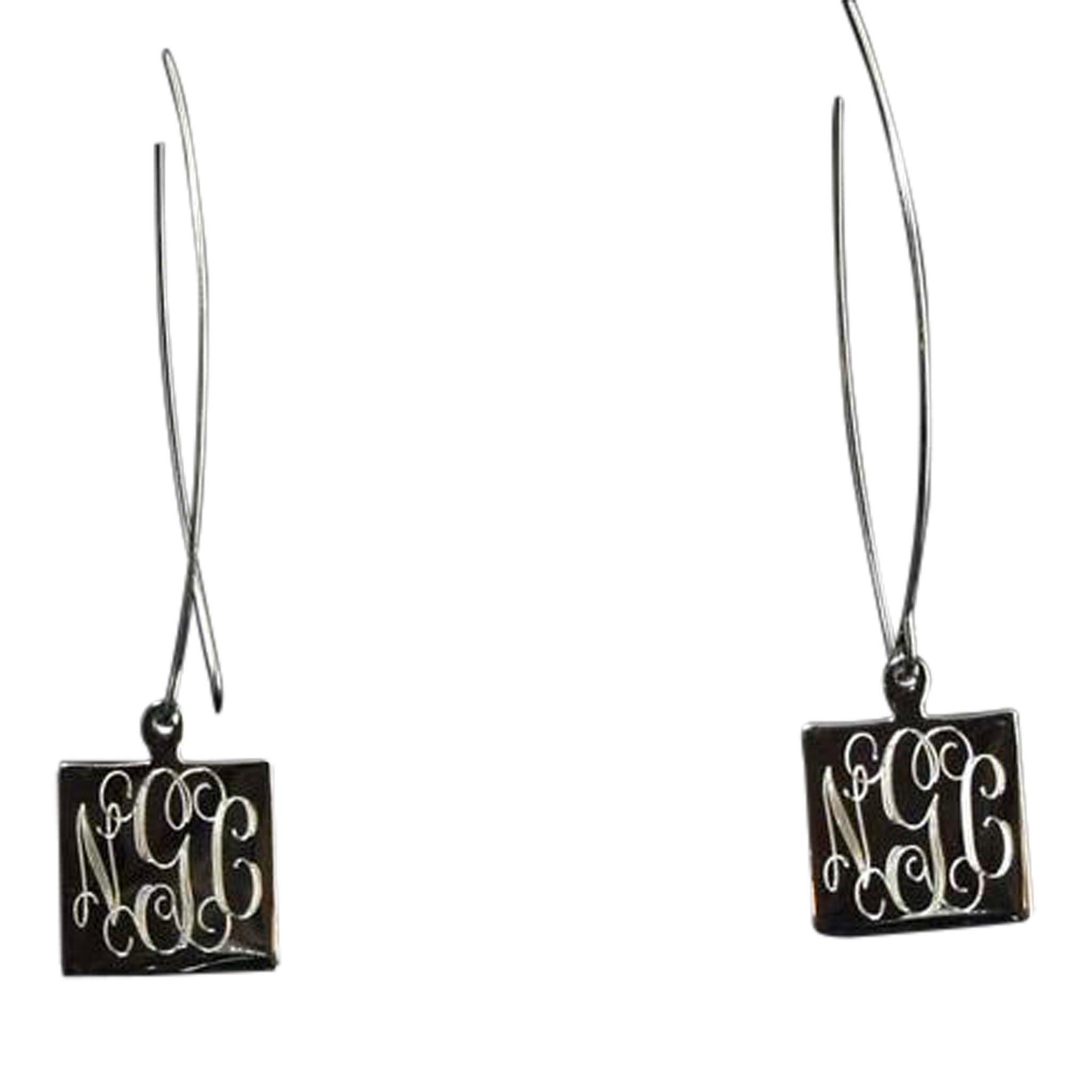 Monogram Thread Earrings