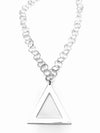 Pyramid Circle Link Necklace - Large