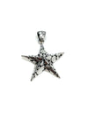 New! Silver Star Beaded  Necklace