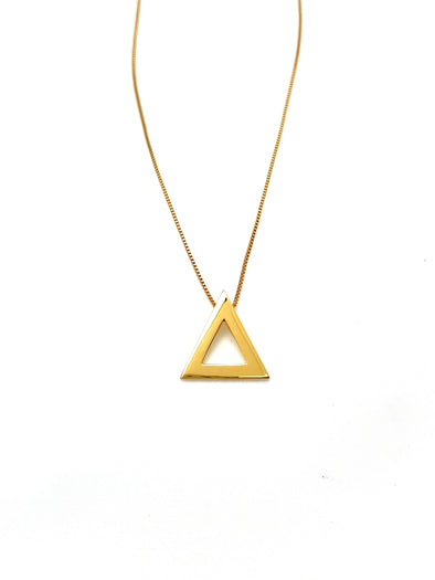 14k Gold Vermeil Small Pyramid Necklace