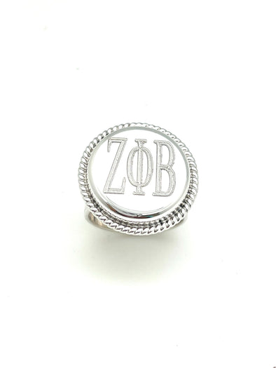 Personalised Initials Men's Silver Signet Ring - Engraved Mans Ring -  Scarlett Jewellery