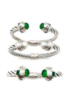 New! Emerald Cable Bracelet