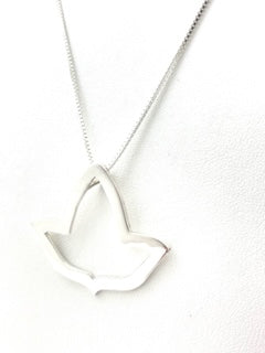 Open Ivy Leaf Necklace-Large