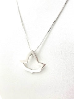 Open Ivy Leaf Necklace-Medium