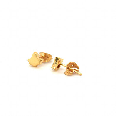 14k Gold Vermeil Ivy Stud Earrings